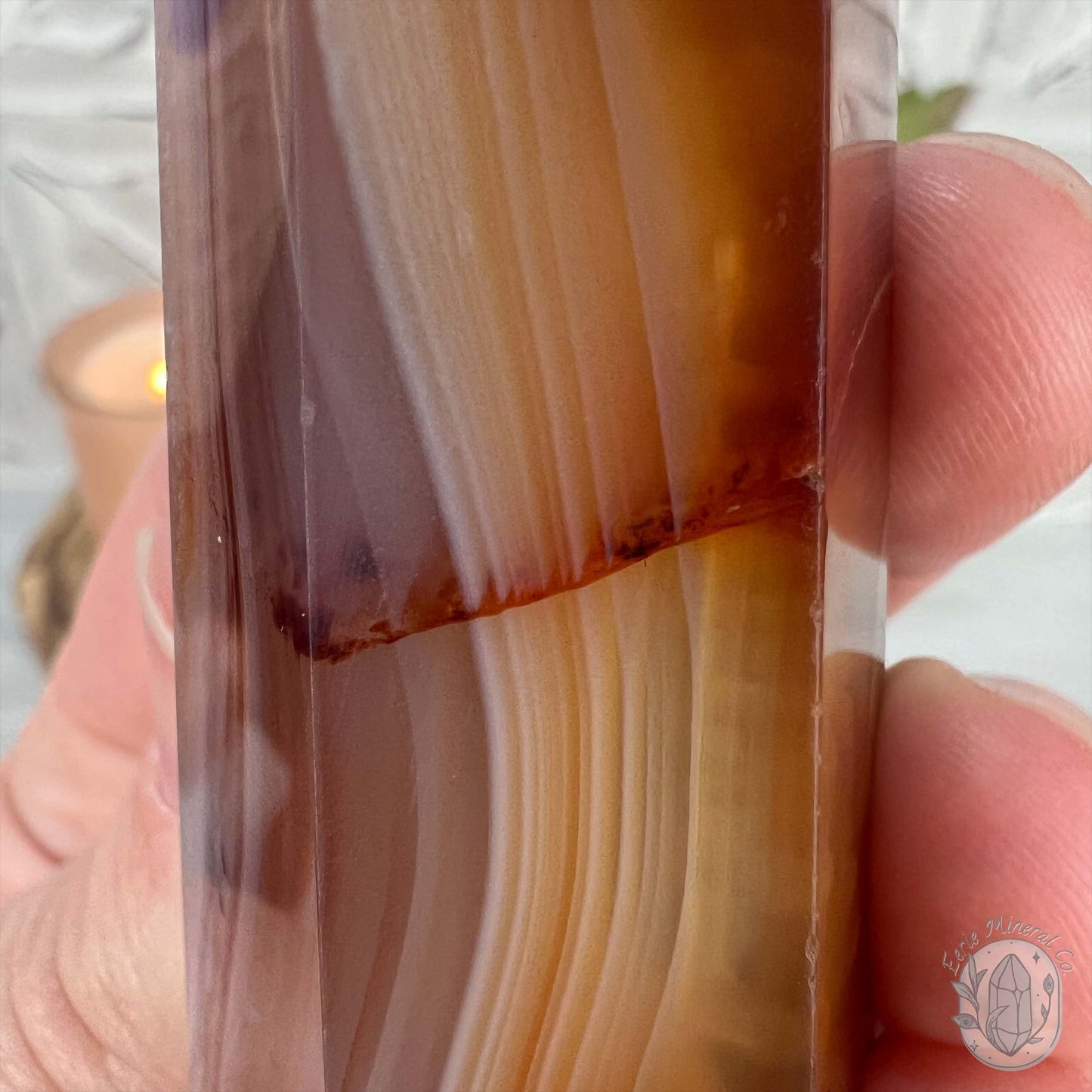 Polished Carnelian Agate Tower
