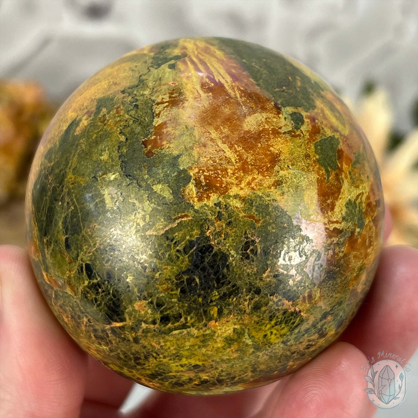 63mm Polished Orpiment and Realgar Sphere