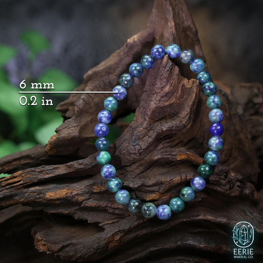 Polished Phoenix Stone Beaded Stretch Bracelet