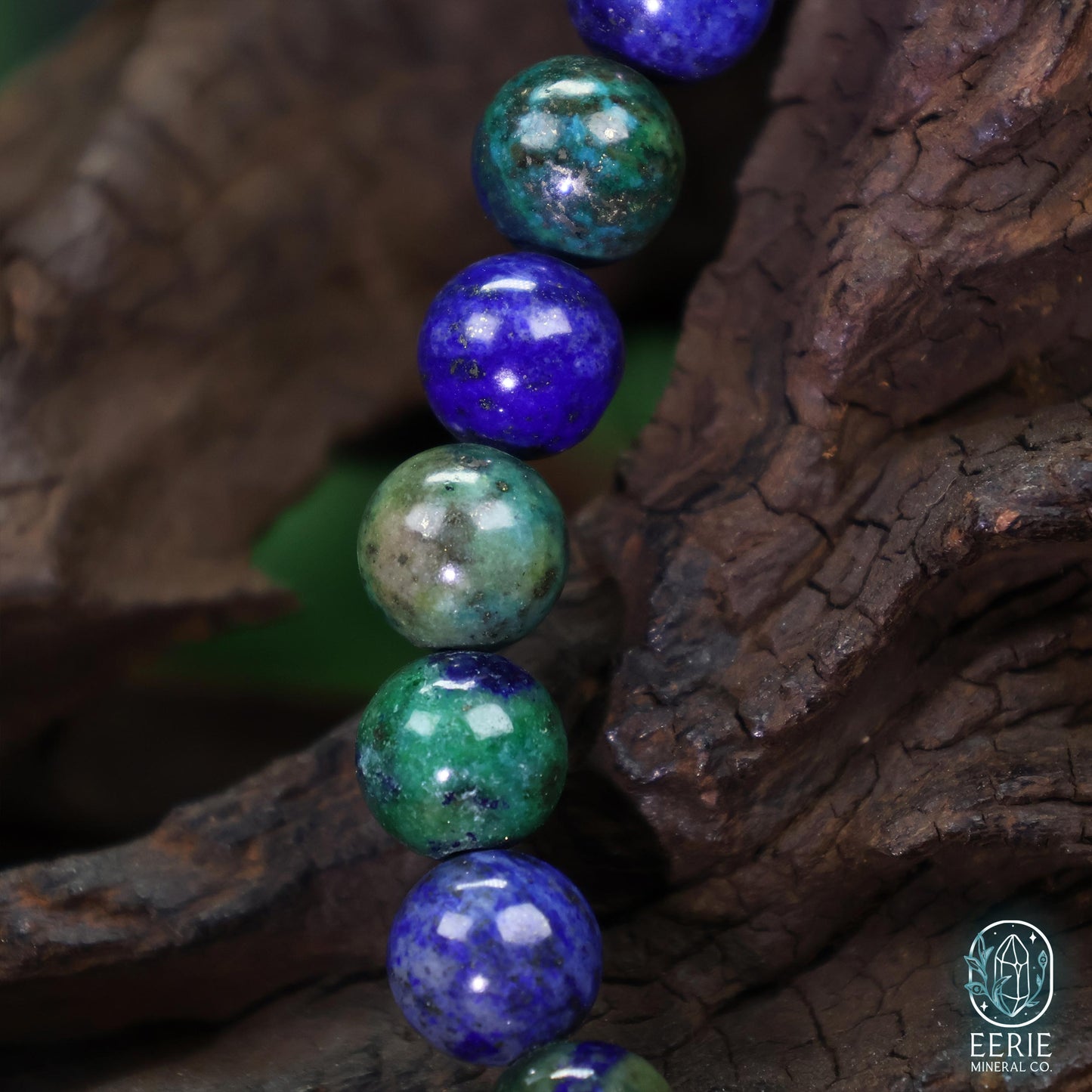 Polished Phoenix Stone Beaded Stretch Bracelet