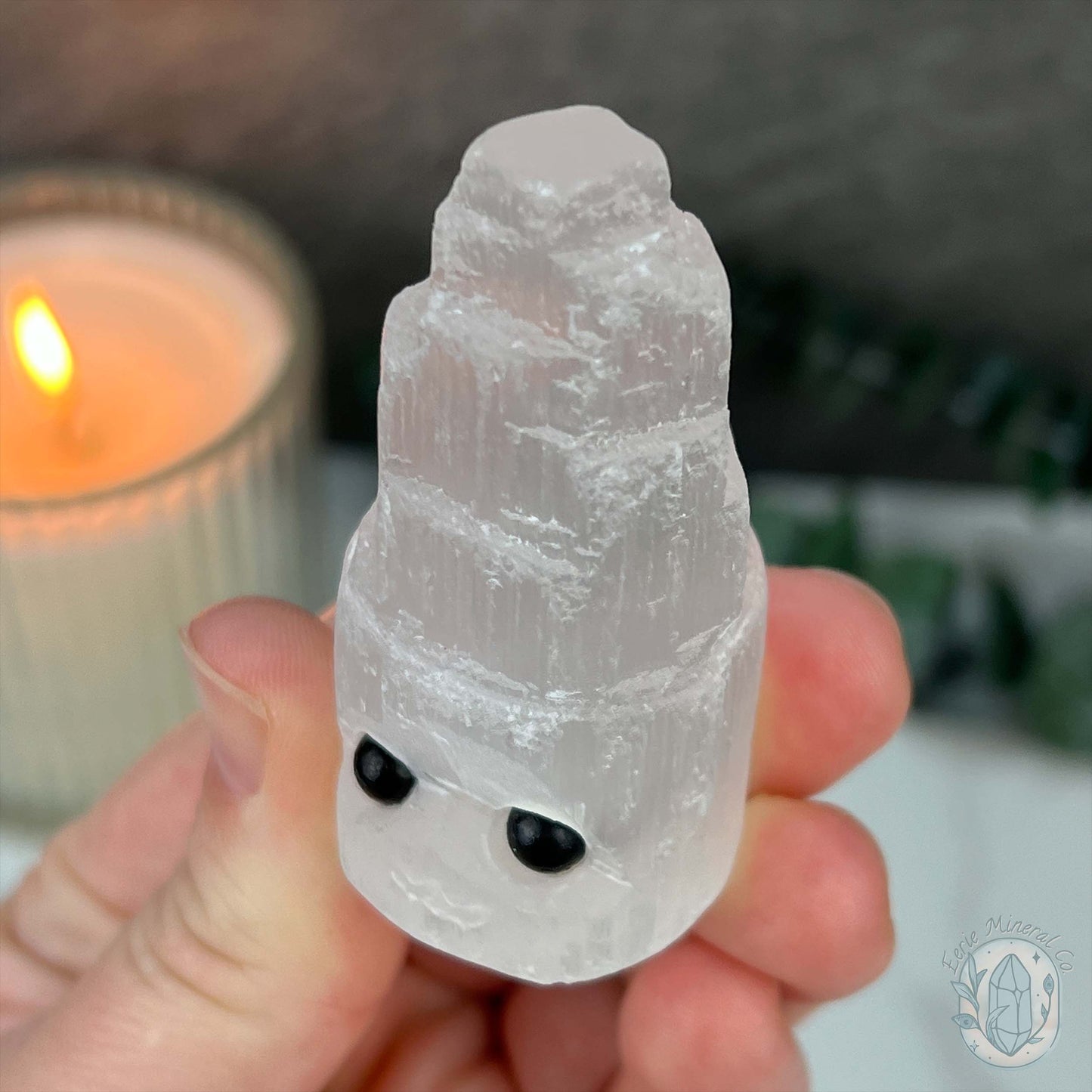 Radiant Selenite Tower Rock Buddy Carving