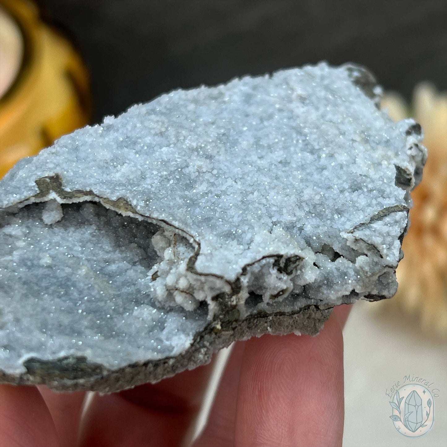 UV Reactive Columnar Calcite Cluster Specimen