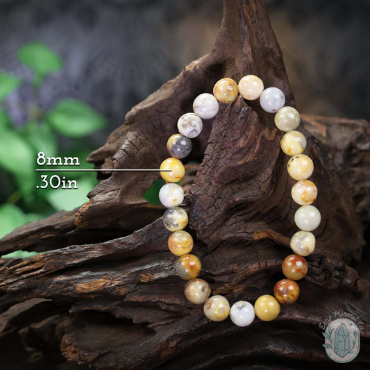 Crazy Lace Agate Beaded Stretch Bracelet