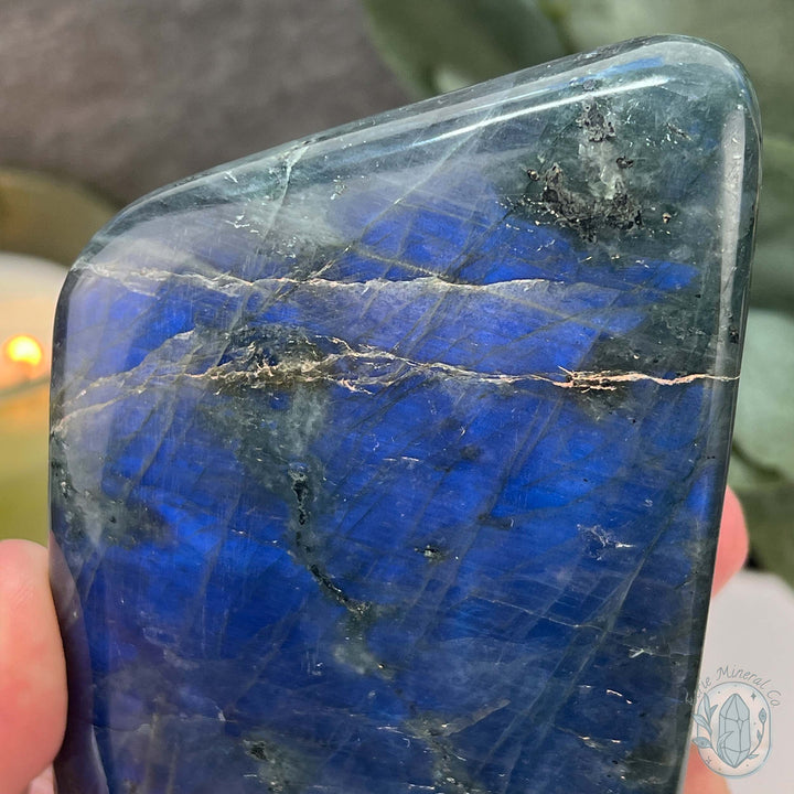 Polished Blue Flash Labradorite Freeform