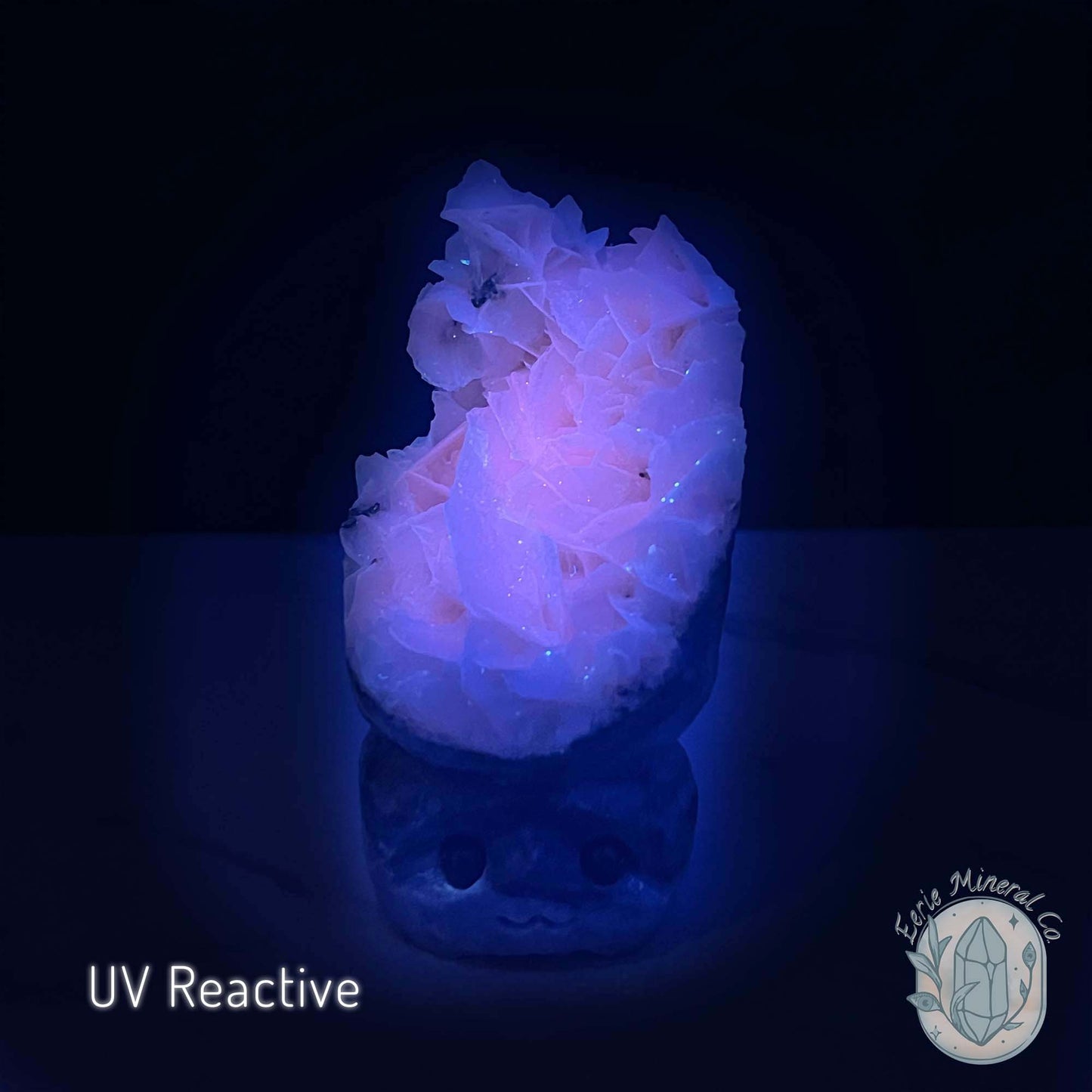 UV Reactive Bladed Calcite Hedgehog Specimen
