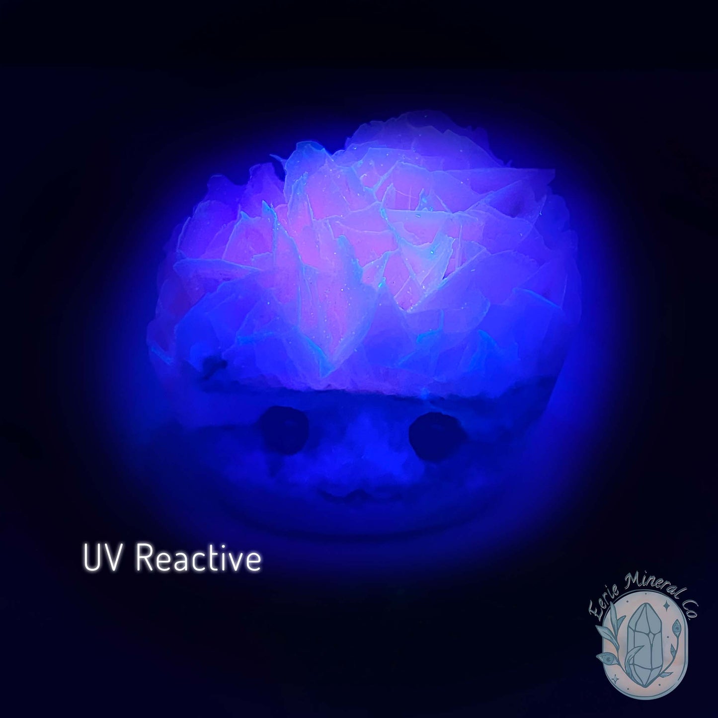 UV Reactive Bladed Calcite Hedgehog Specimen