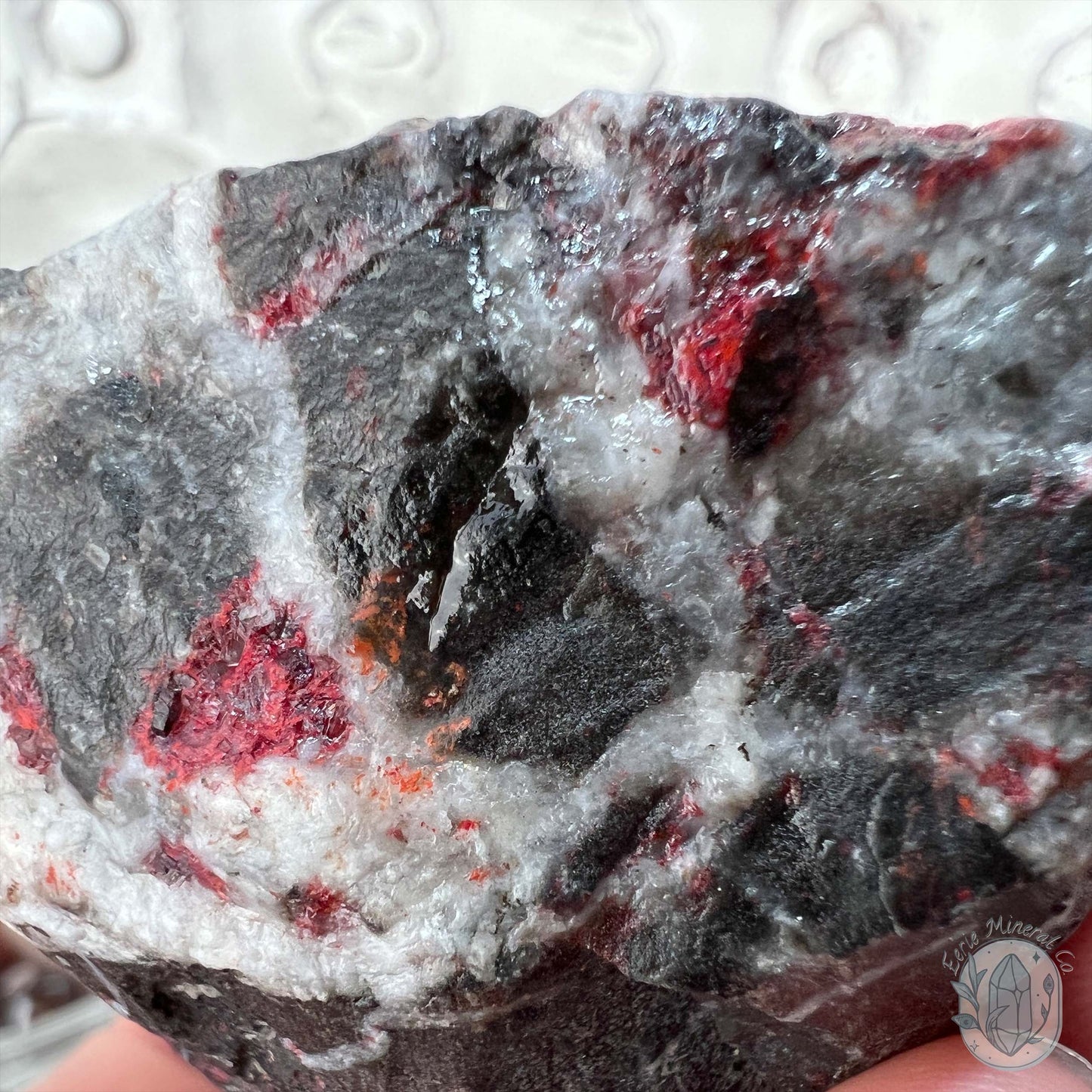 Raw Cinnabar Pet Rock Specimen