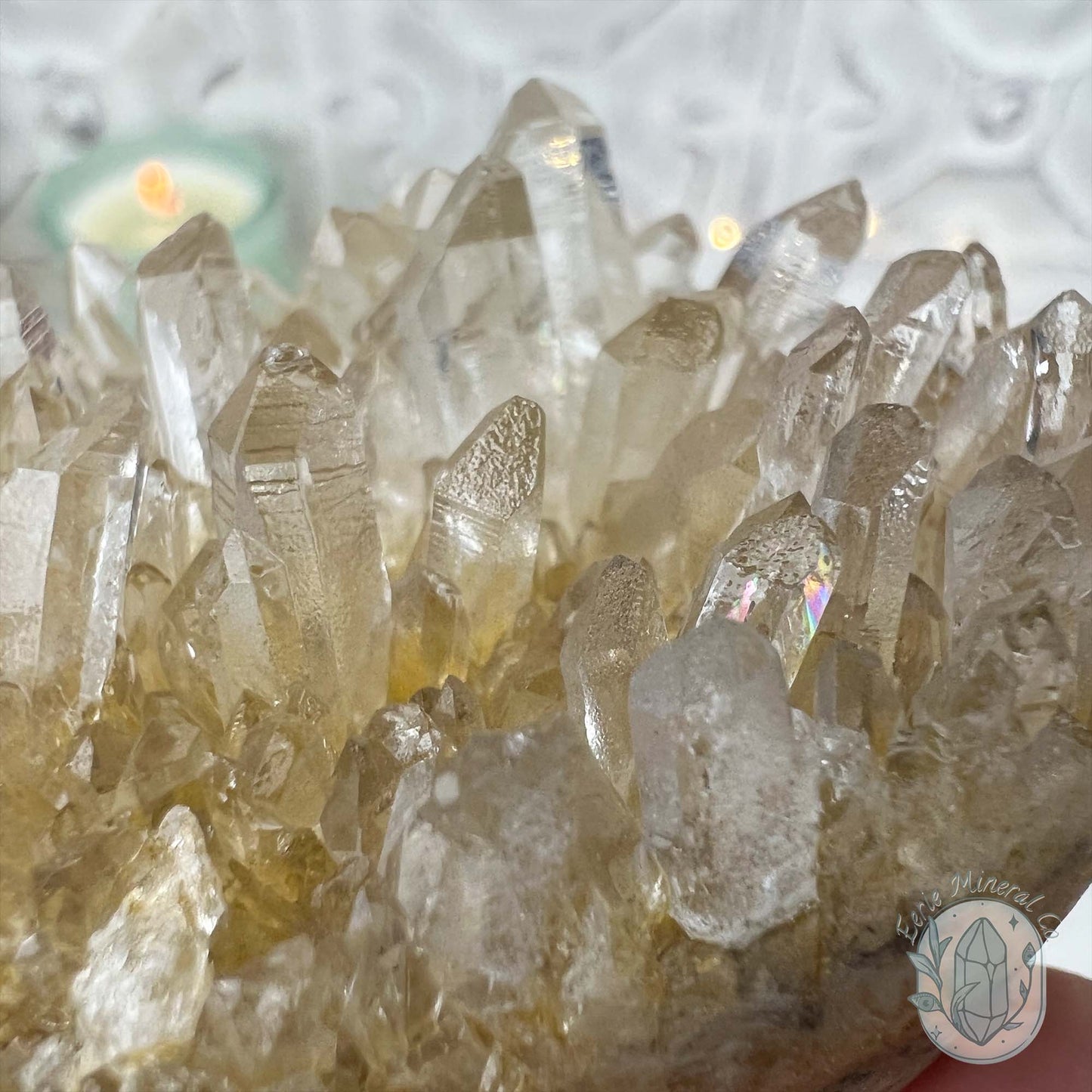 Clear Quartz Crystal Cluster Pet Rock Carving