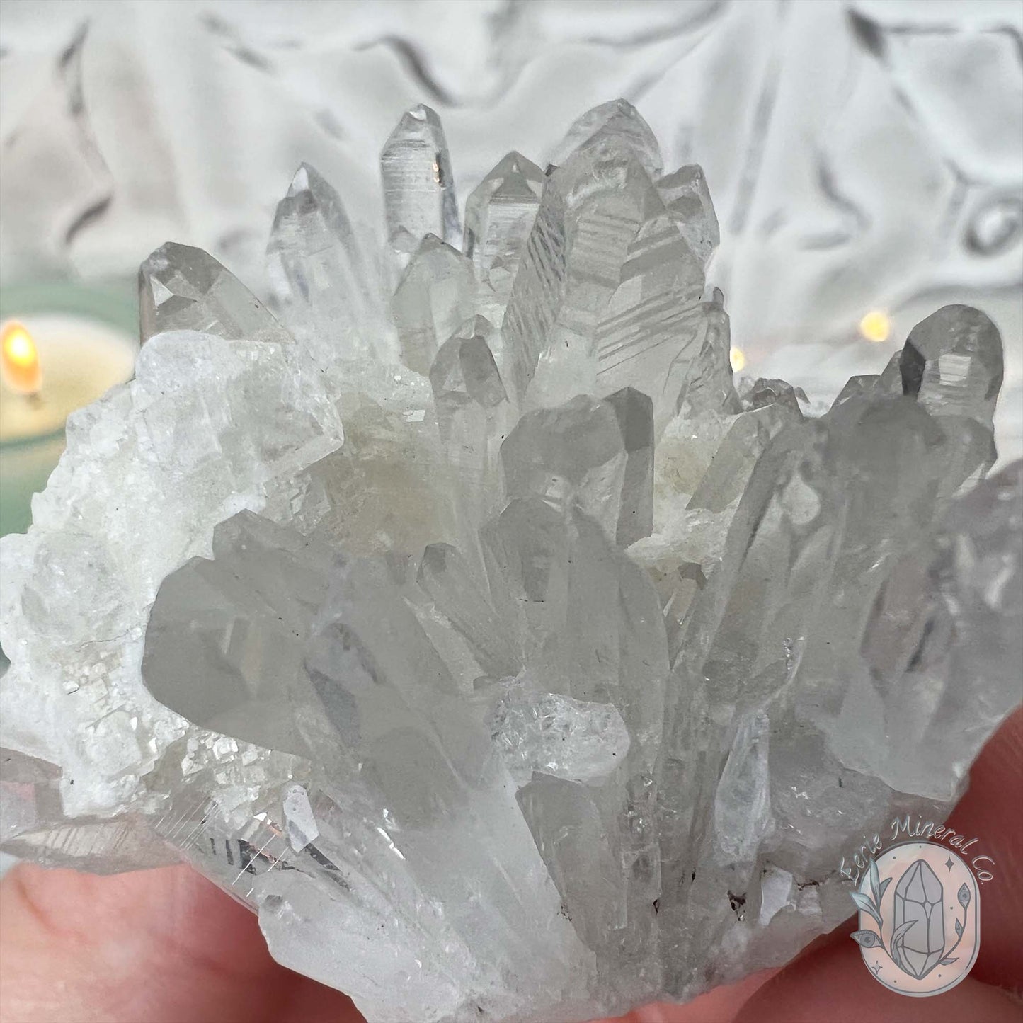 Clear Quartz Crystal Cluster Pet Rock Carving