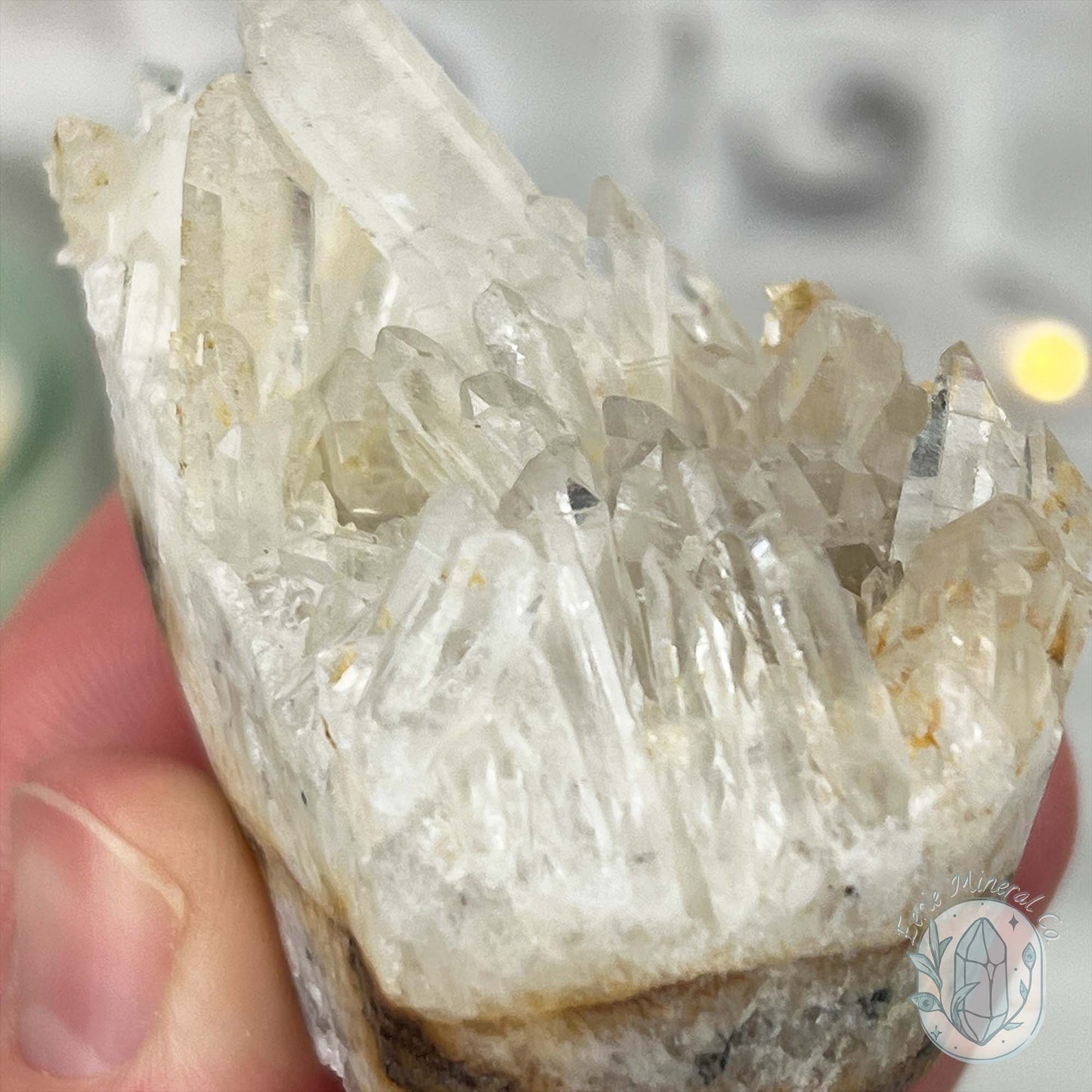 Clear Quartz Crystal Cluster Rock Buddy Carving