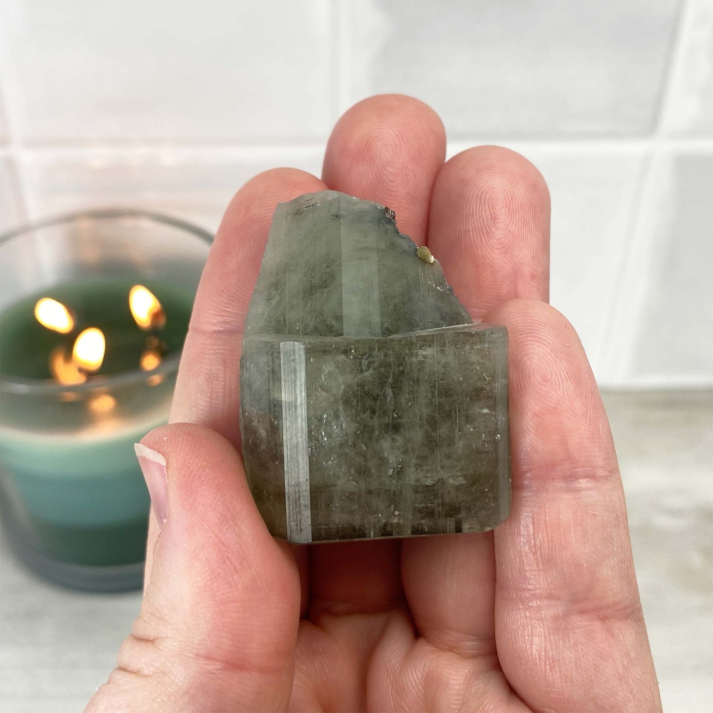 Panasqueira Mine - Green Fluorapatite Crystal Specimen
