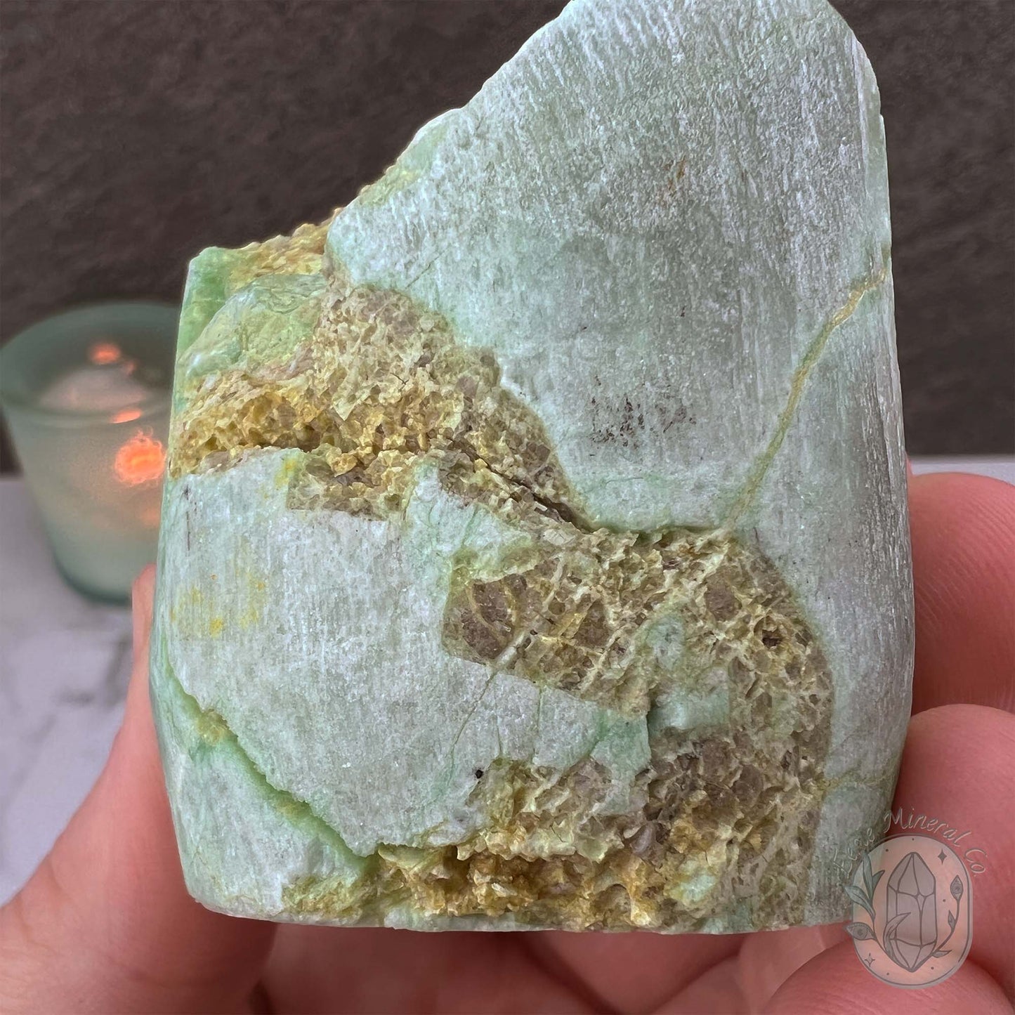 Green Moonstone Hedgehog Specimen