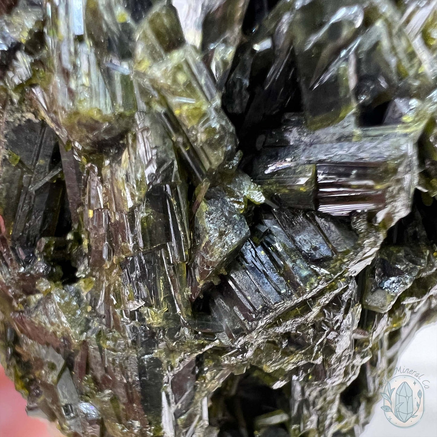 Raw Green Tourmaline Pet Rock Specimen