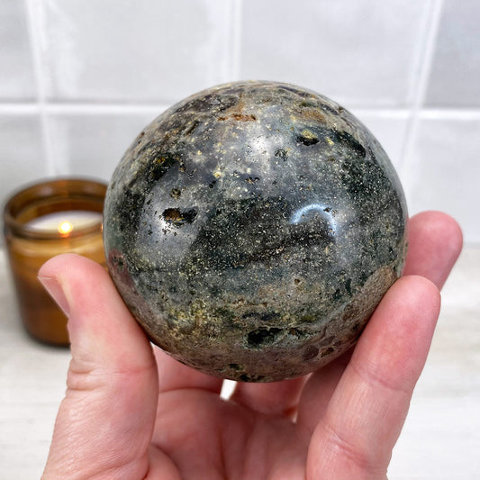 Polished Ocean Jasper Sphere