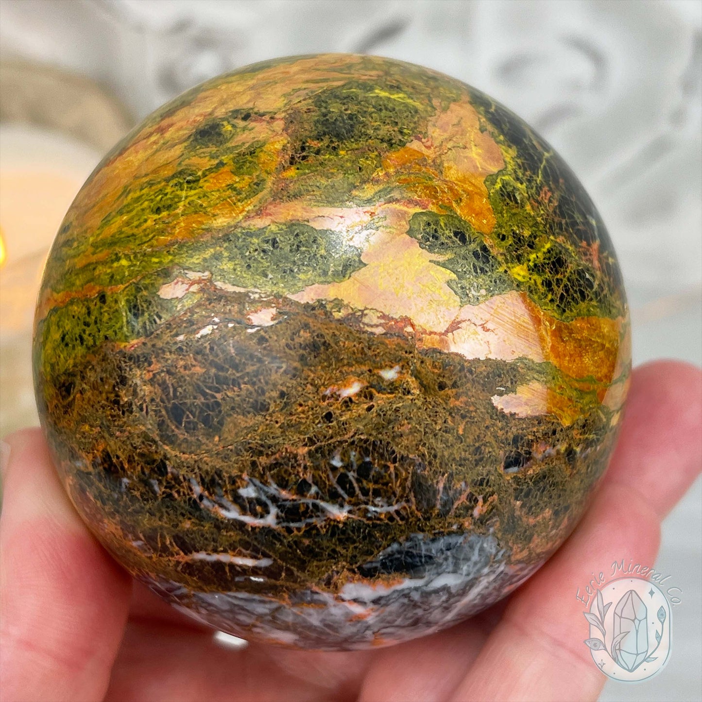 74mm Polished Orpiment and Realgar Sphere