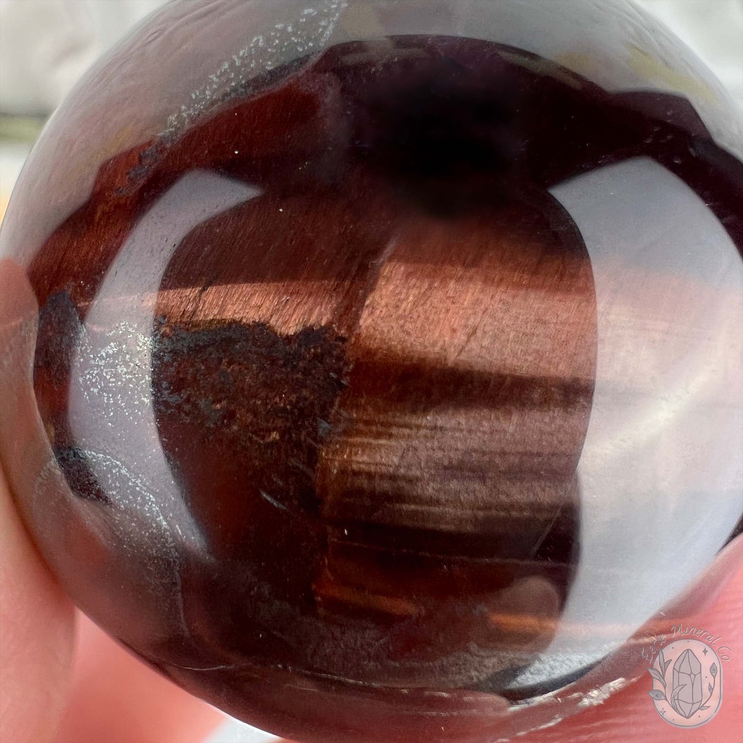 36mm Polished Red Tiger Eye Sphere