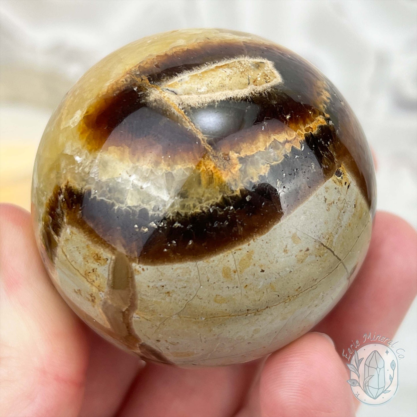54mm Polished Septarian Sphere