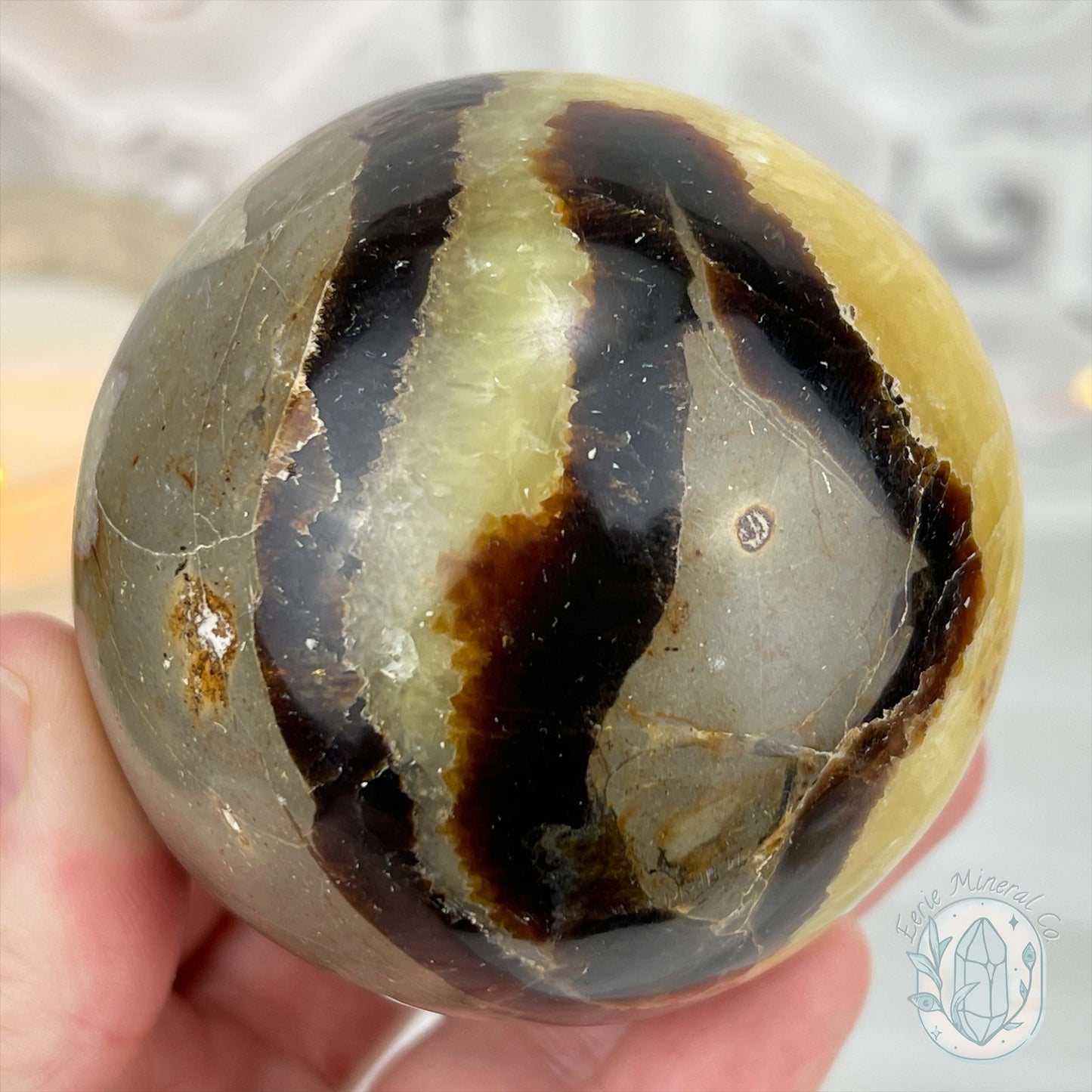 72mm Polished Septarian Sphere