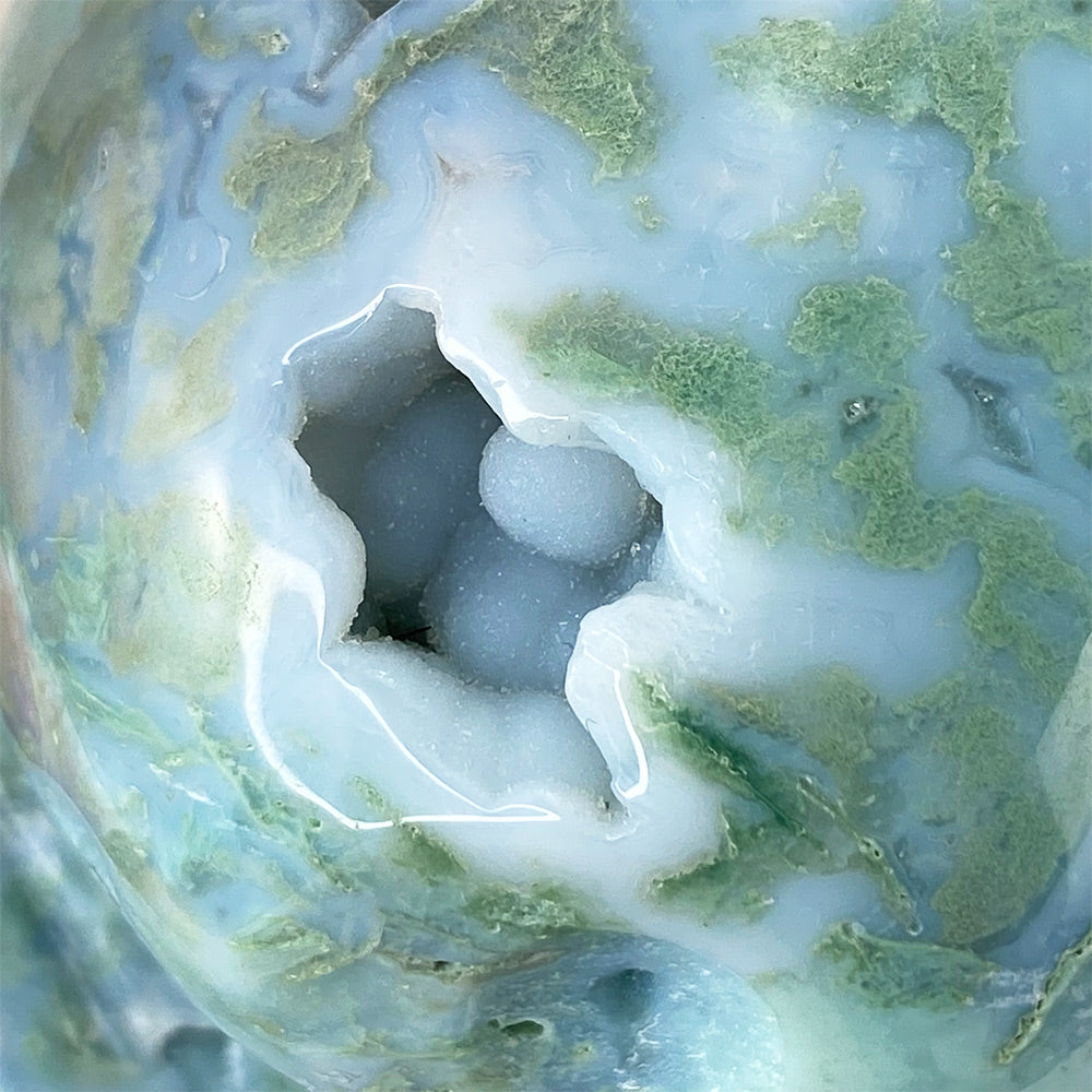 Polished Amazonite Skull Carving