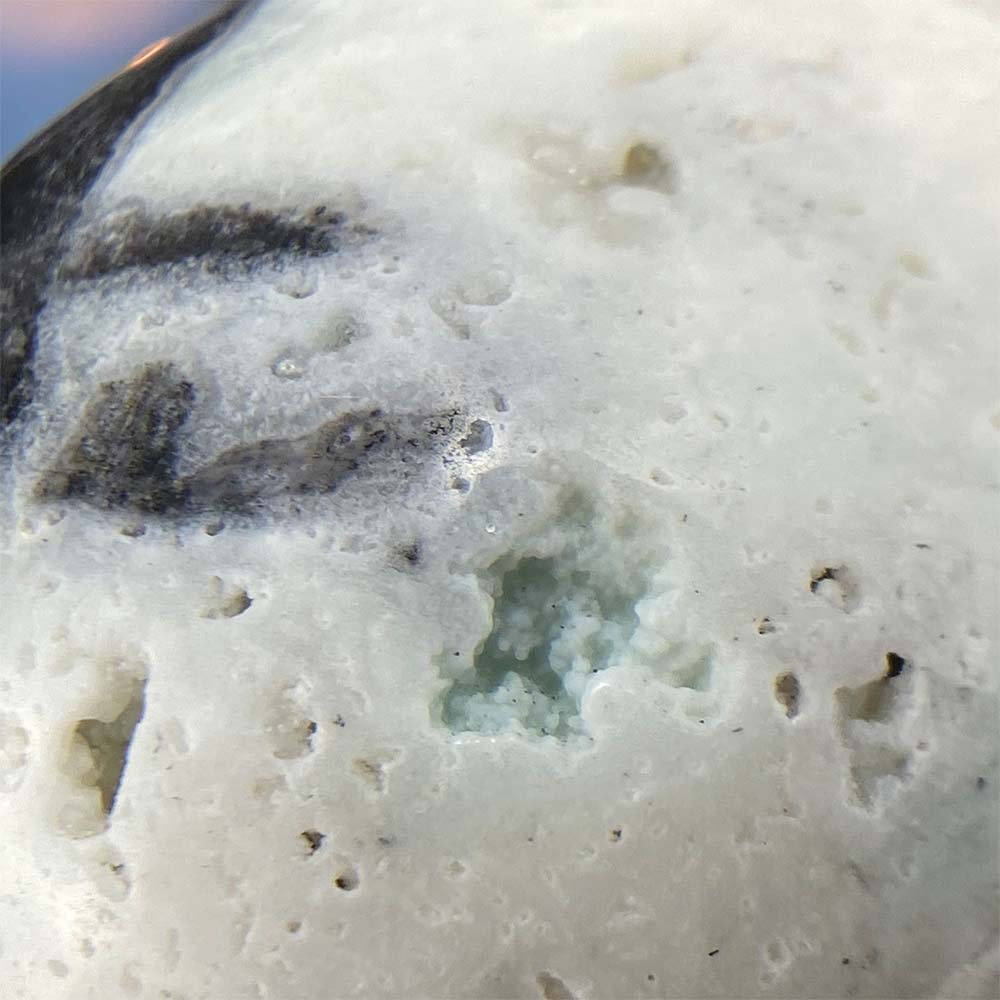 Polished Amazonite Skull Carving