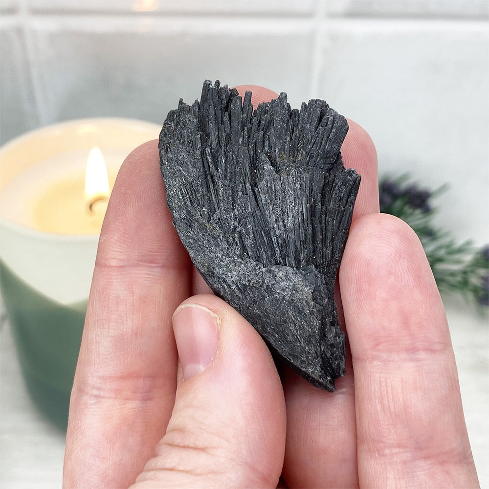 Natural Black Kyanite Blades\Fans
