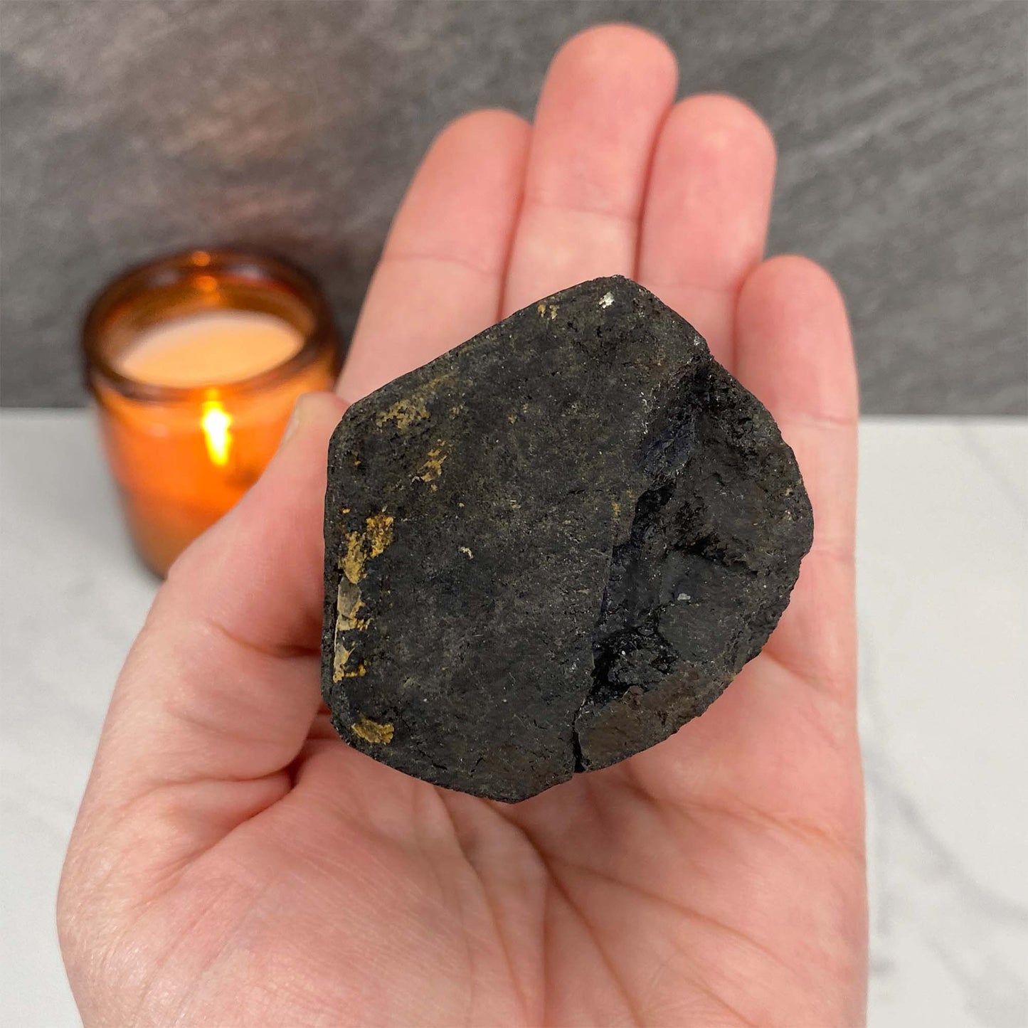 Black Tourmaline Hedgehog Carving