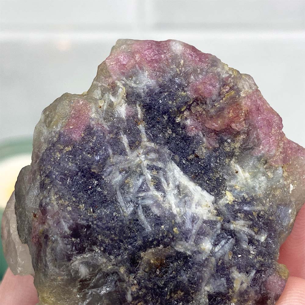 Lepidolite and Pink Tourmaline Hedgehog Carving