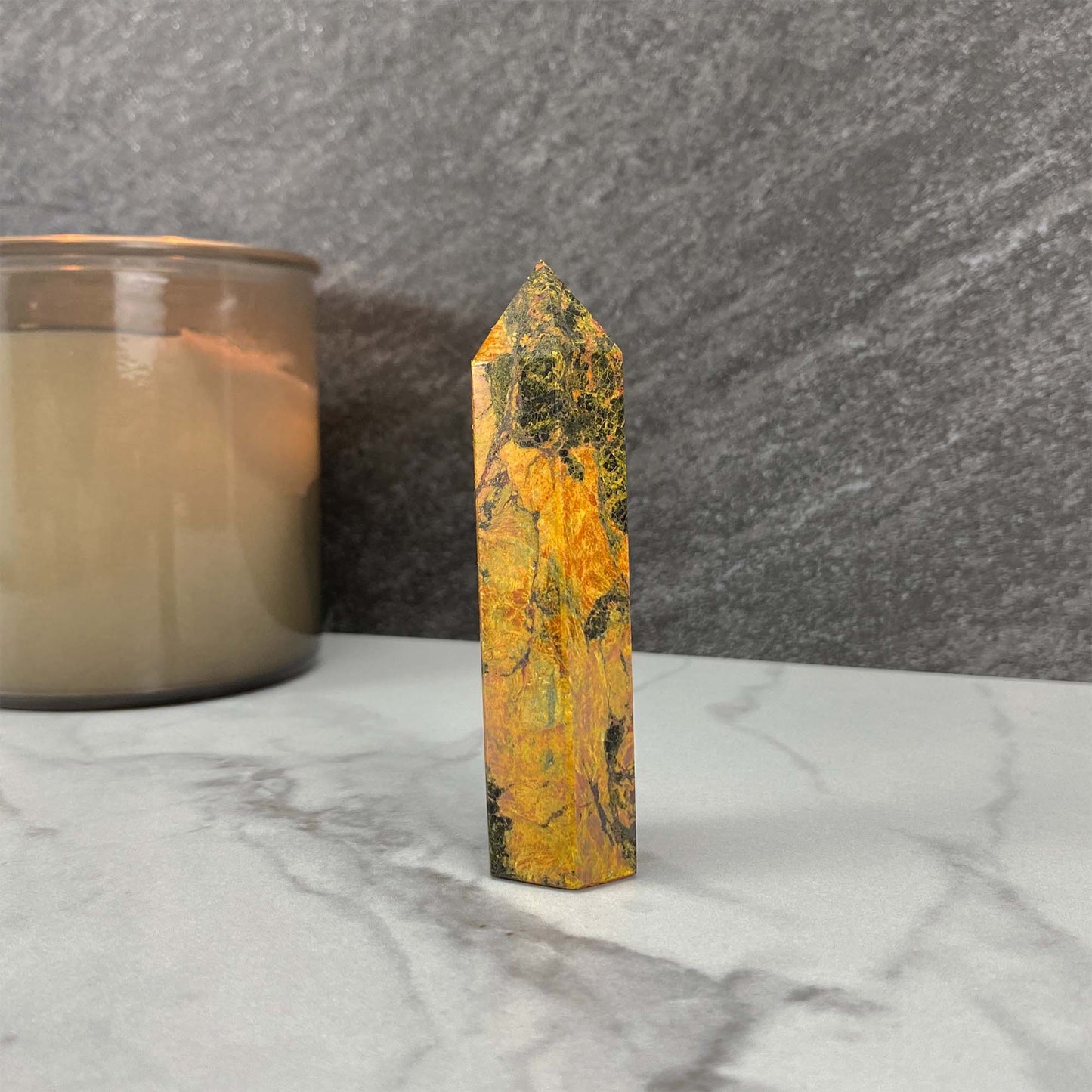 High Quality Polished Realgar and Orpiment Tower