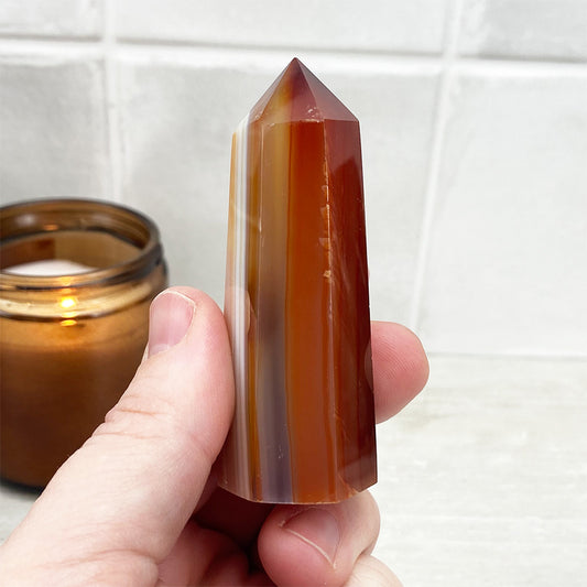 Polished Red Agate Tower