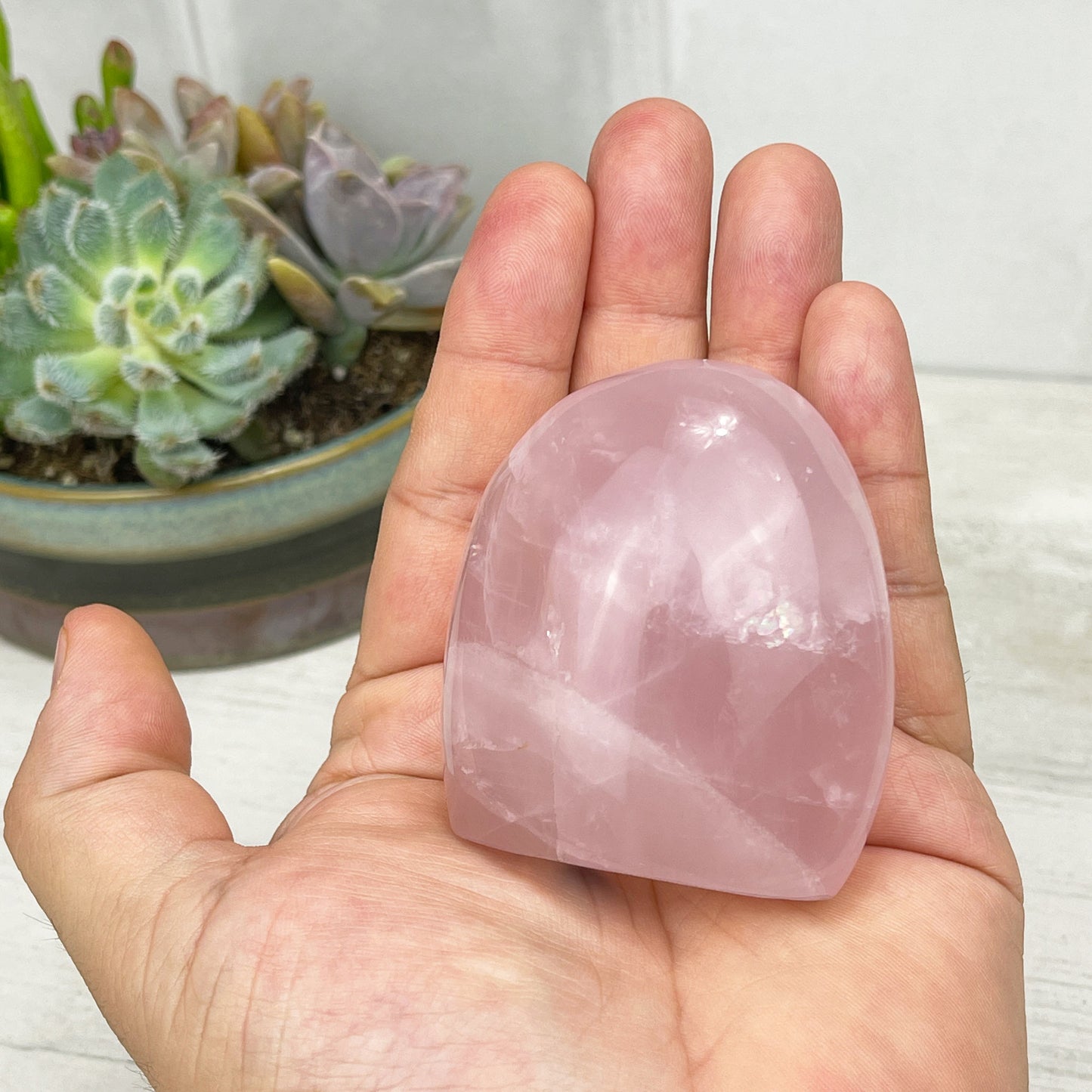 rose quartz freeform