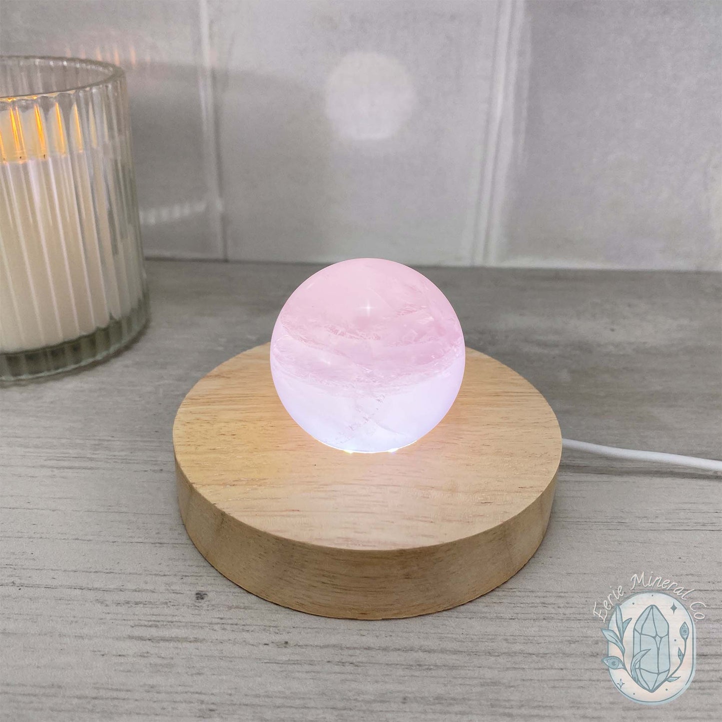 Polished Rose Quartz Sphere