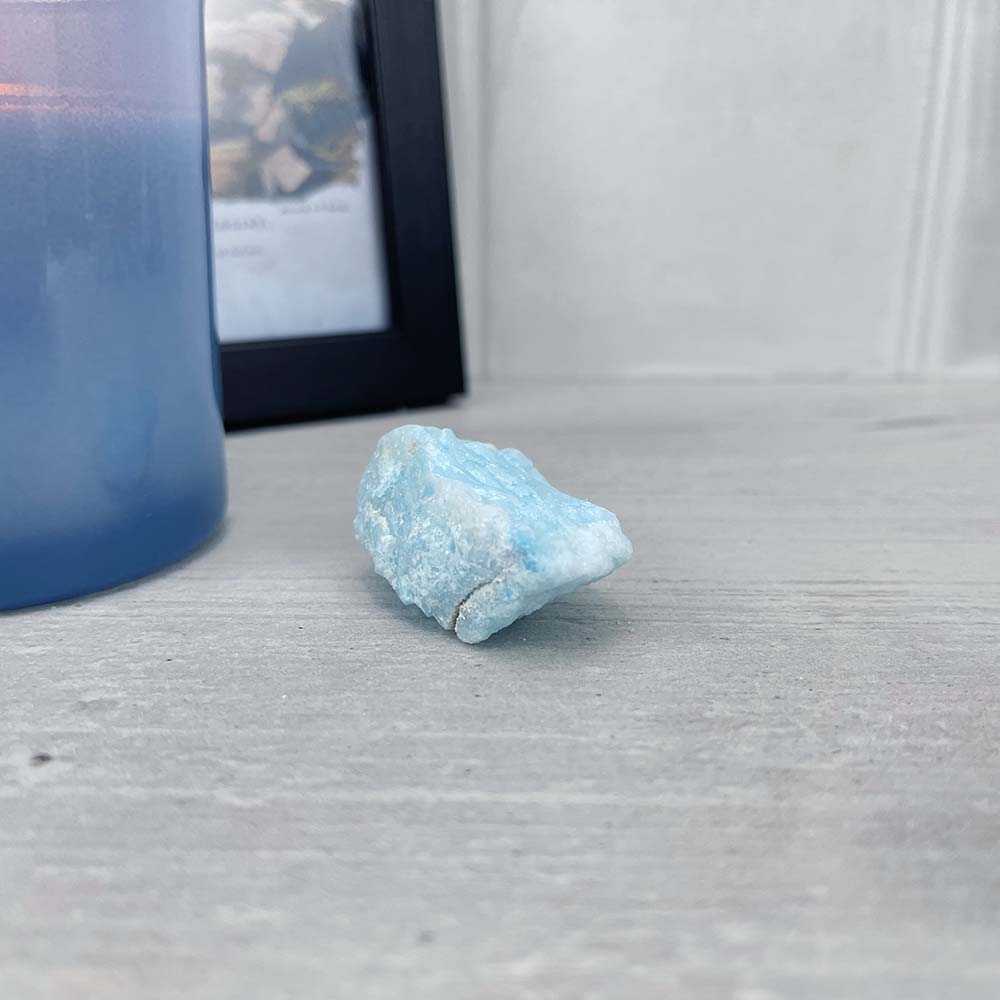 Small and Medium Natural Rough Blue Aragonite Stones