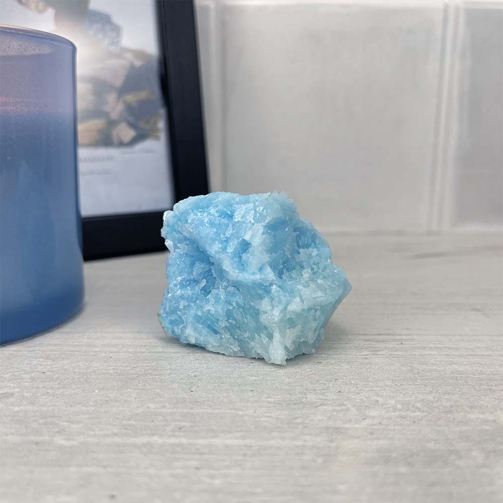 Medium and Large Natural Rough Blue Aragonite Stones