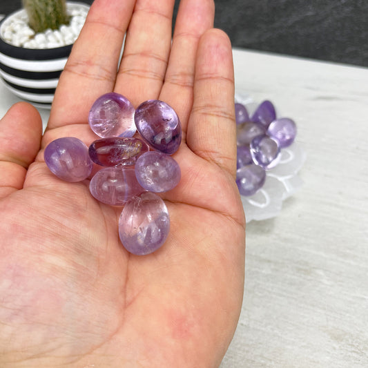 amethyst tumbled stones