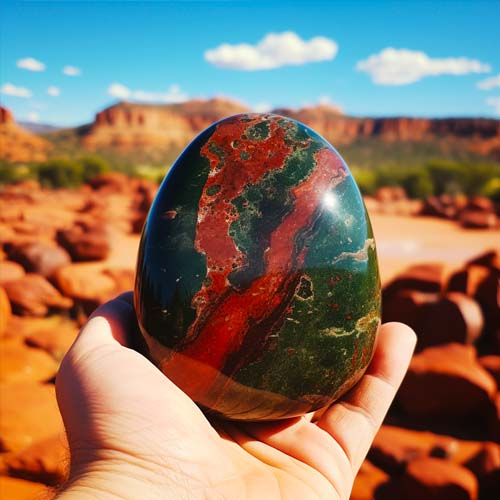 Polished African Bloodstone