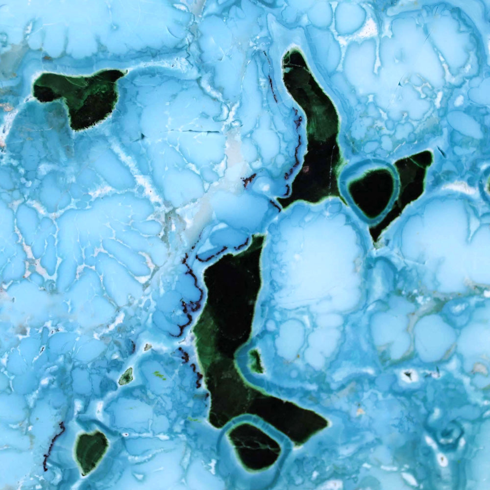 Natural Chrysocolla and Malachite Stone