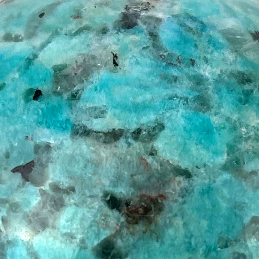 Natural Amazonite with Smoky Quartz Crystal