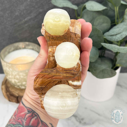 Afghanistan Jade aka Bowenite Mushroom Carving