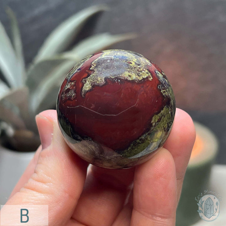 40mm Polished Dragon Bloodstone Spheres