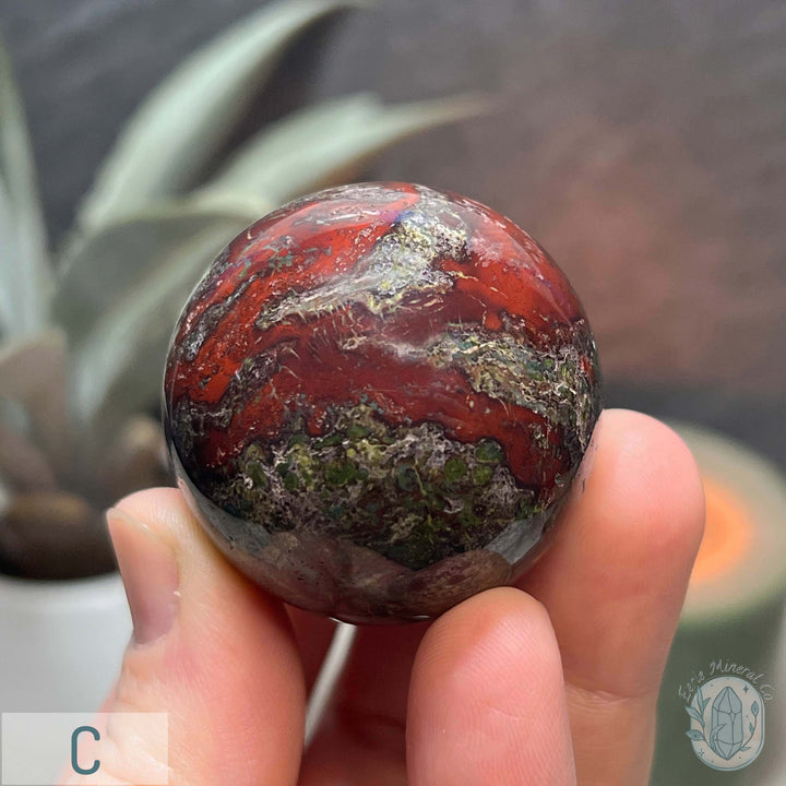 40mm Polished Dragon Bloodstone Spheres