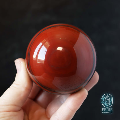 Polished African Bloodstone Sphere With Pyrite