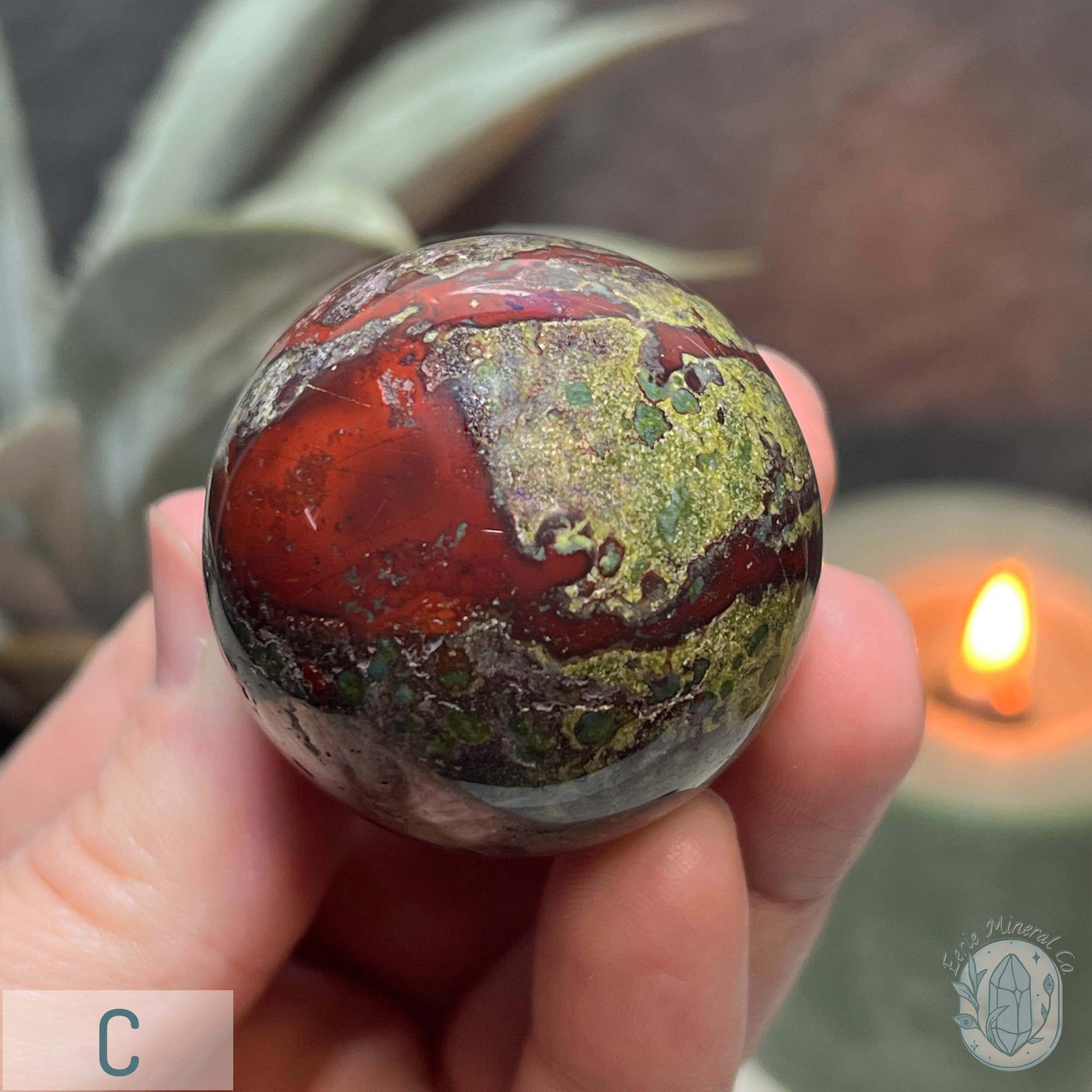 40mm Polished Dragon Bloodstone Spheres