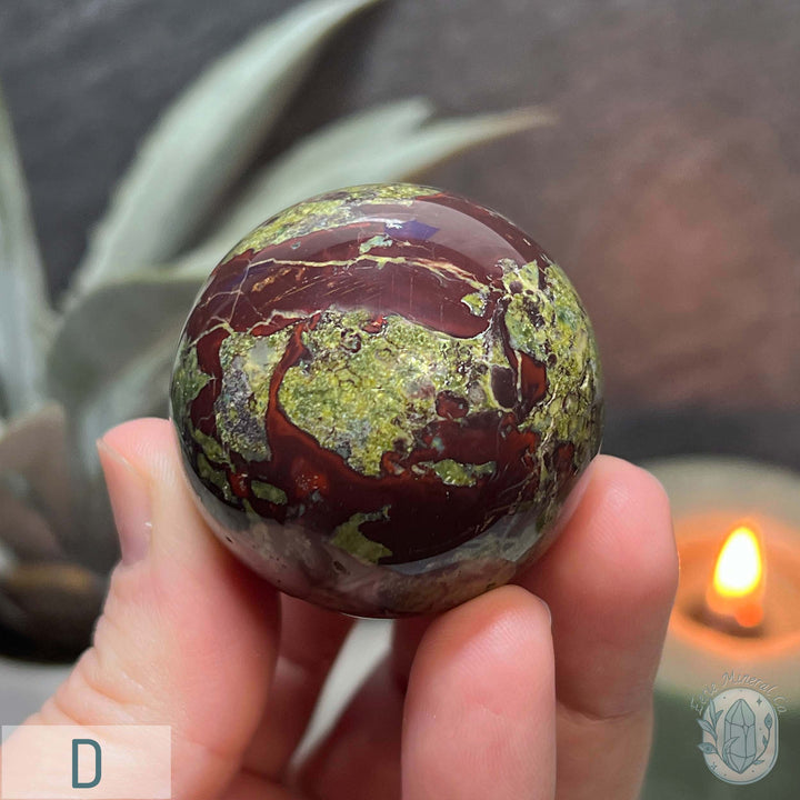 40mm Polished Dragon Bloodstone Spheres