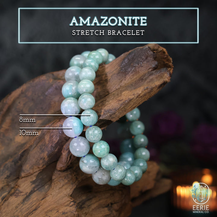 Amazonite Beaded Boho Stretch Bracelet