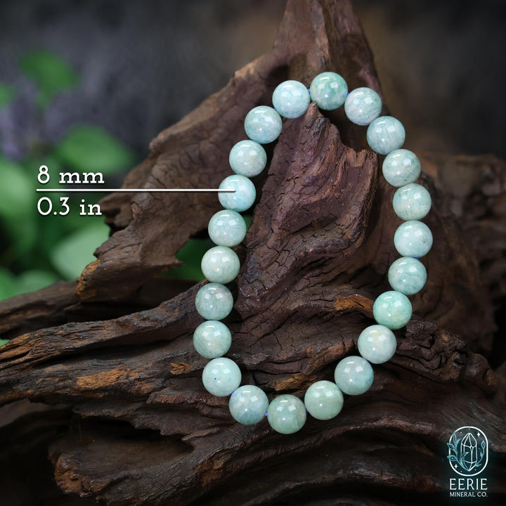 Amazonite Beaded Boho Stretch Bracelet