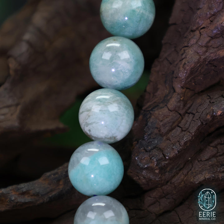 Amazonite Beaded Boho Stretch Bracelet