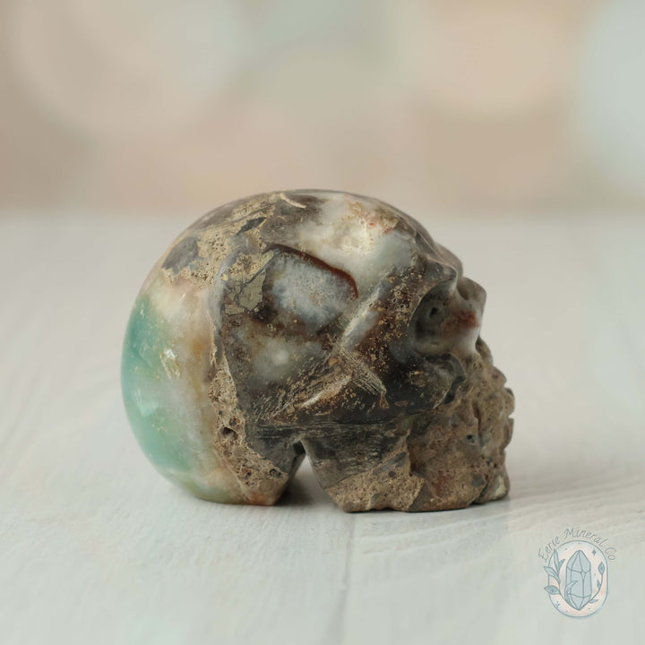 2" Amazonite Skull Carving Set