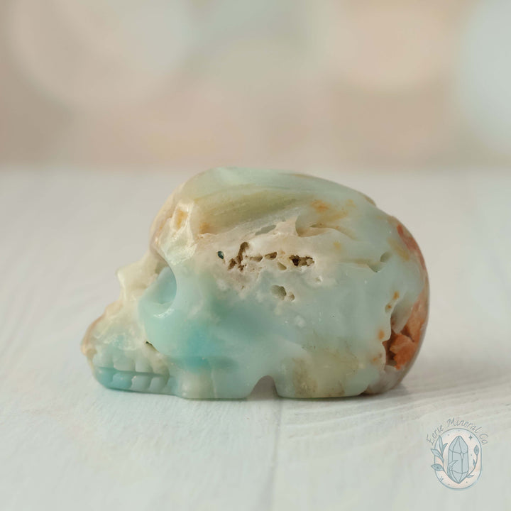 2" Amazonite Skull Carving Set