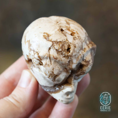 UV Reactive Druzy Amber Calcite Alien Head