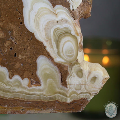 Amber Calcite Slab ~ UV Reactive